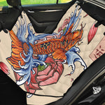 Japanese Koi Fish Tattoo Print Pet Car Back Seat Cover