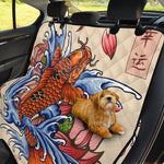 Japanese Koi Fish Tattoo Print Pet Car Back Seat Cover