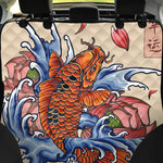 Japanese Koi Fish Tattoo Print Pet Car Back Seat Cover