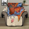 Japanese Koi Fish Tattoo Print Recliner Protector