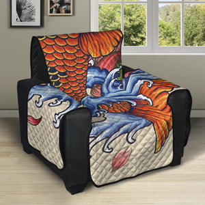 Japanese Koi Fish Tattoo Print Recliner Protector