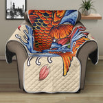 Japanese Koi Fish Tattoo Print Recliner Protector