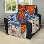 Japanese Koi Fish Tattoo Print Recliner Protector