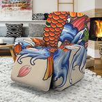 Japanese Koi Fish Tattoo Print Recliner Slipcover