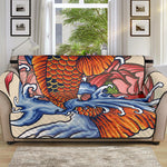 Japanese Koi Fish Tattoo Print Sofa Protector