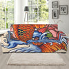 Japanese Koi Fish Tattoo Print Sofa Slipcover