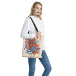 Japanese Koi Fish Tattoo Print Tote Bag