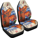 Japanese Koi Fish Tattoo Print Universal Fit Car Seat Covers