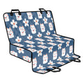 Japanese Lucky Cat And Sakura Print Pet Car Back Seat Cover