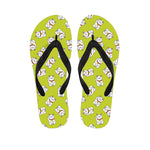 Japanese Lucky Cat Cartoon Print Flip Flops