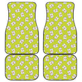 Japanese Lucky Cat Cartoon Print Front and Back Car Floor Mats