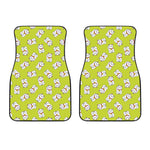 Japanese Lucky Cat Cartoon Print Front Car Floor Mats