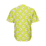 Japanese Lucky Cat Cartoon Print Men's Baseball Jersey