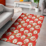 Japanese Lucky Cat Pattern Print Area Rug
