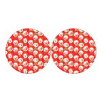 Japanese Lucky Cat Pattern Print Car Coasters