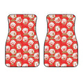 Japanese Lucky Cat Pattern Print Front Car Floor Mats