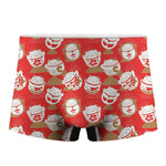 Japanese Lucky Cat Pattern Print Men's Boxer Briefs
