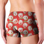 Japanese Lucky Cat Pattern Print Men's Boxer Briefs
