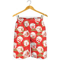 Japanese Lucky Cat Pattern Print Men's Shorts