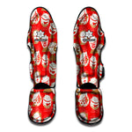 Japanese Lucky Cat Pattern Print Muay Thai Shin Guard