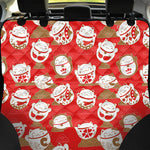 Japanese Lucky Cat Pattern Print Pet Car Back Seat Cover