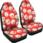 Japanese Lucky Cat Pattern Print Universal Fit Car Seat Covers