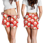 Japanese Lucky Cat Pattern Print Women's Shorts