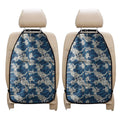 Japanese Ocean Wave Pattern Print Car Seat Organizers