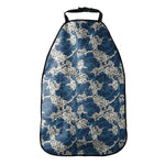 Japanese Ocean Wave Pattern Print Car Seat Organizers