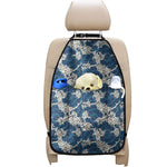 Japanese Ocean Wave Pattern Print Car Seat Organizers