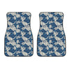 Japanese Ocean Wave Pattern Print Front Car Floor Mats