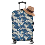 Japanese Ocean Wave Pattern Print Luggage Cover