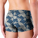 Japanese Ocean Wave Pattern Print Men's Boxer Briefs