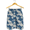 Japanese Ocean Wave Pattern Print Men's Shorts