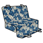 Japanese Ocean Wave Pattern Print Pet Car Back Seat Cover