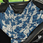 Japanese Ocean Wave Pattern Print Pet Car Back Seat Cover