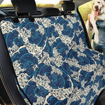 Japanese Ocean Wave Pattern Print Pet Car Back Seat Cover