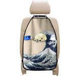 Japanese Ocean Wave Print Car Seat Organizers