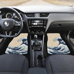 Japanese Ocean Wave Print Front and Back Car Floor Mats
