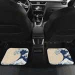Japanese Ocean Wave Print Front and Back Car Floor Mats