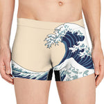 Japanese Ocean Wave Print Men's Boxer Briefs