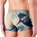 Japanese Ocean Wave Print Men's Boxer Briefs