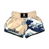 Japanese Ocean Wave Print Muay Thai Boxing Shorts
