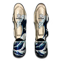 Japanese Ocean Wave Print Muay Thai Shin Guards