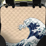 Japanese Ocean Wave Print Pet Car Back Seat Cover