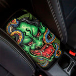 Japanese Oni Demon With Snake Print Car Center Console Cover