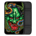 Japanese Oni Demon With Snake Print Car Center Console Cover