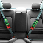 Japanese Oni Demon With Snake Print Car Seat Belt Covers