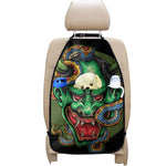 Japanese Oni Demon With Snake Print Car Seat Organizers