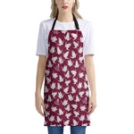 Japanese Origami Crane Pattern Print Apron